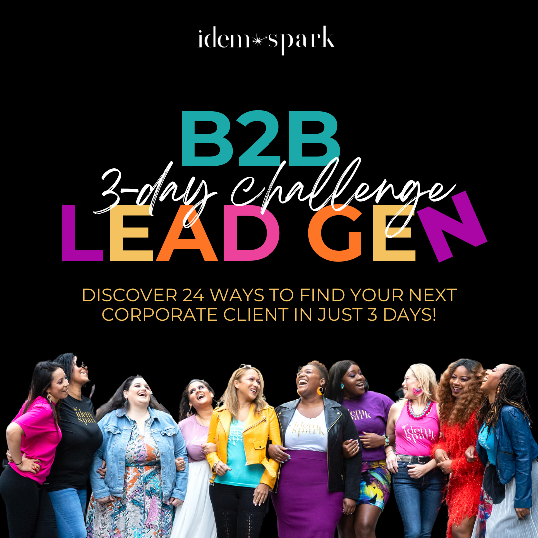 B2B Lead Gen Challenge - Bingo Game Card - Idem Spark
